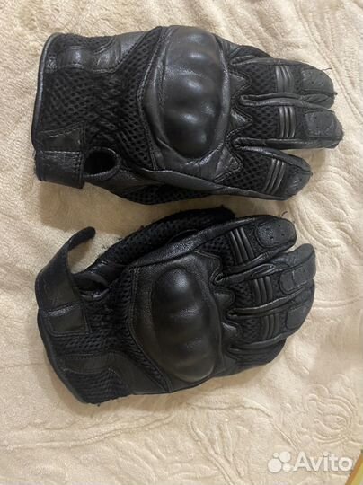Мотоперчатки кожаные