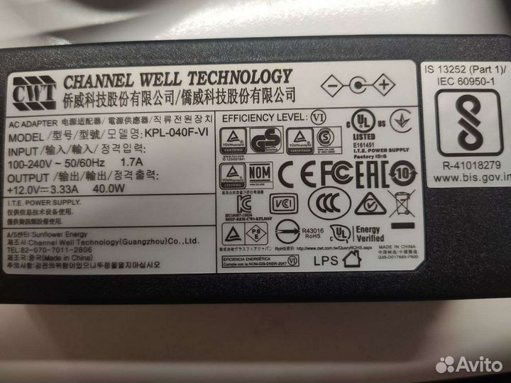 Блок питания 12v 3a
