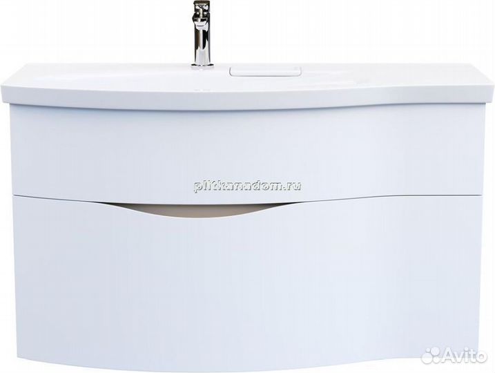 Тумба подвесная-столешницей Kerama Marazzi Riva 100 см RV.100Lh\WHT.M, белый матовый