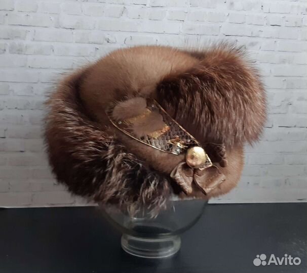 Шапка норковая женская бу