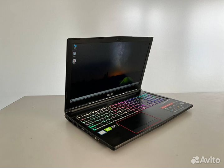 Игровой ноутбук MSI GE63 i7-8750H + RTX 2060