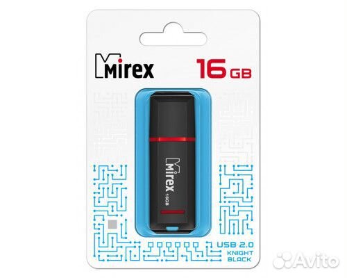 16GB USB2.0 knight (13600-fmuknt16) черный mirex