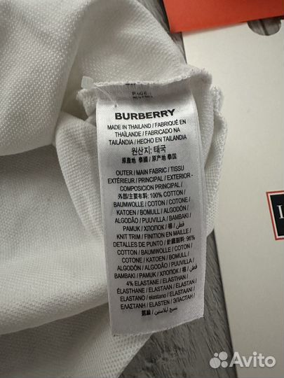 Футболка поло burberry оригинал