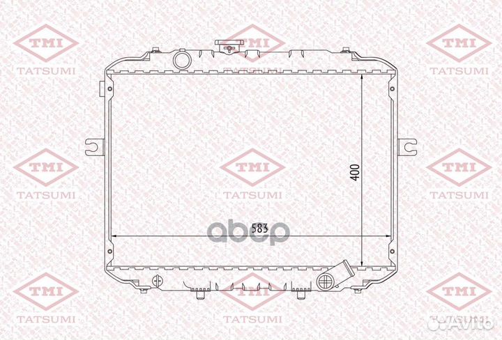 Радиатор системы охлаждения TGA1087 tatsumi