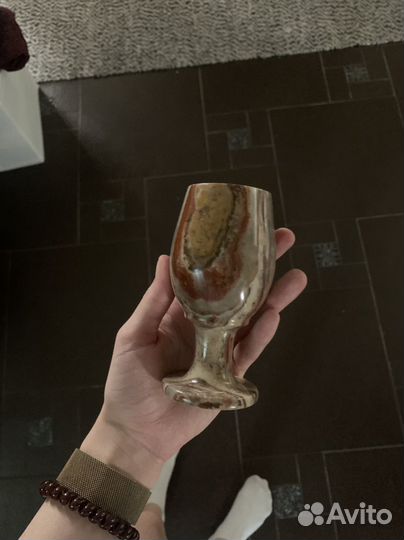 Стаканы из оникса, бокалы, стопки, рюмки