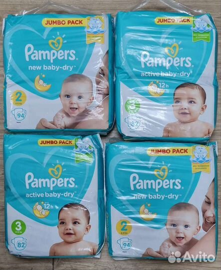 Подгузники Pampers 2,3,4 и 5