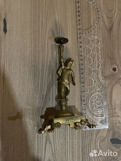 Путти конфетница ваза подсвечник латунь бронза