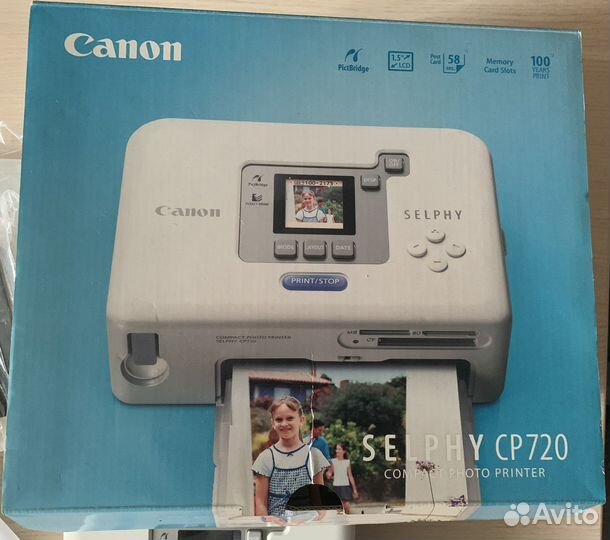 Фотопринтер canon selphy cp720