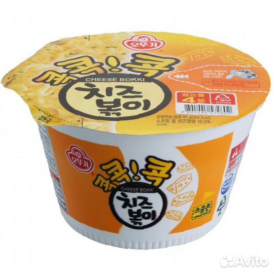 Лапша со вкусом сыра Ottogi Cheese Bokki, 95 гр
