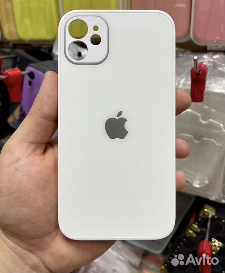 Матовые стеклянные чехлы для iPhone 11/12/13/14