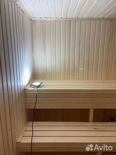Мобильная баня из бруса 2.3 x 8 м