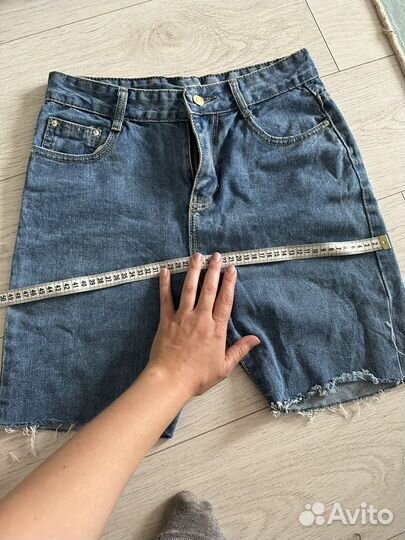 Шорты бермуды, беж и джинсовые