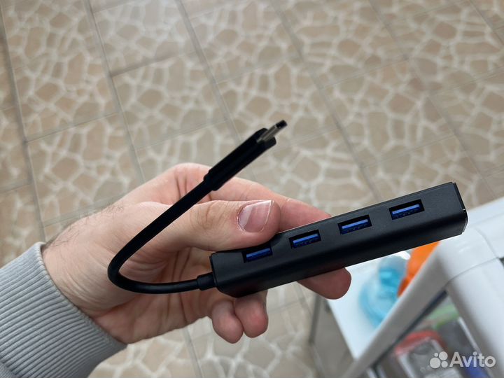 USB Хаб 3.0 Type-C 4 порта USB 