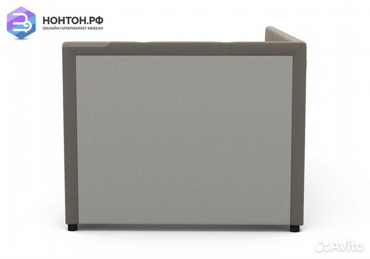 Софа Квадро микровелюр серый