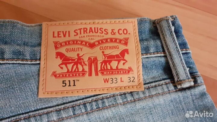 Джинсы мужские levis 511 33 32