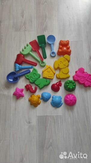 Тележка для игрушек, набор для песка