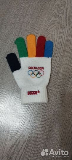Шапка и перчатки Олимпийские 2014