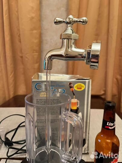 Бокал пивной с краном фонтанчик