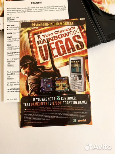 Rainbow Six: Vegas лицензия Европа DVD-бокс