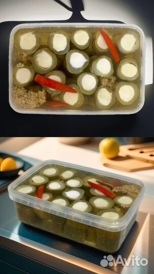 Патиссоны фаршированые сыром в масле