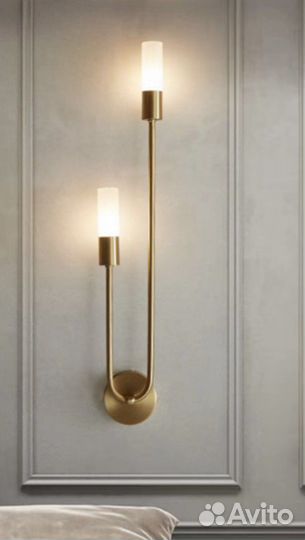 Настенный светильник бра золото