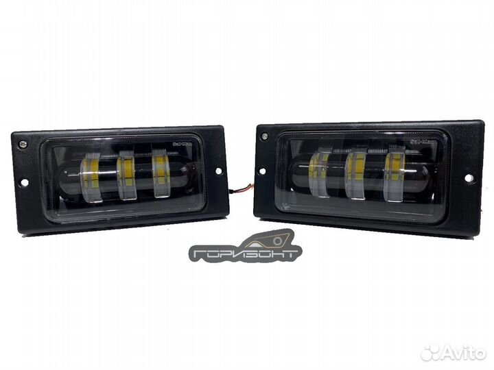 Диодные птф 2 режима SAL-MAN Ваз 2110-15