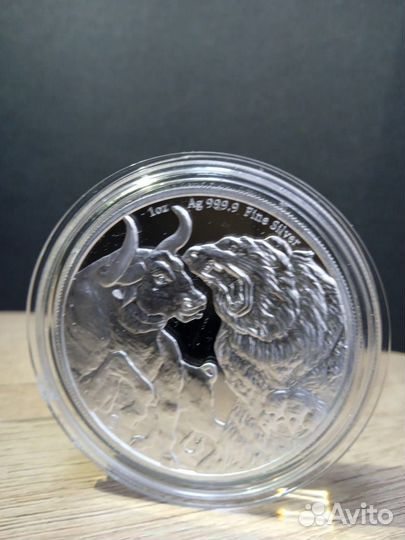 Серебряная монета 