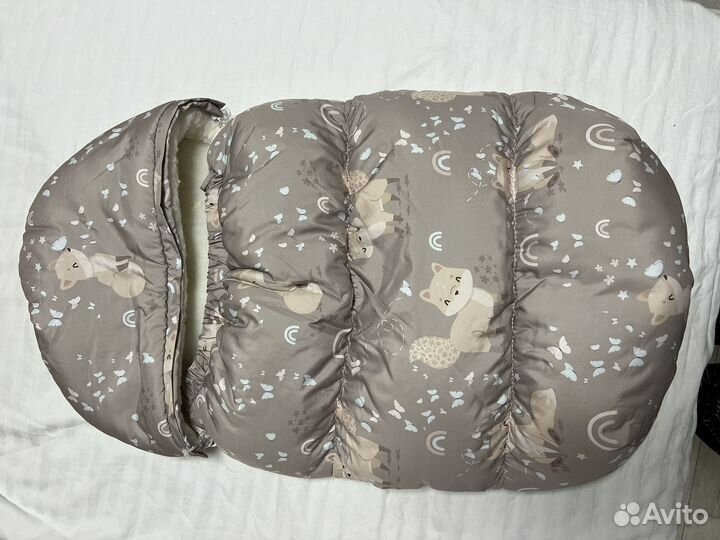 Конверт в коляску зимний