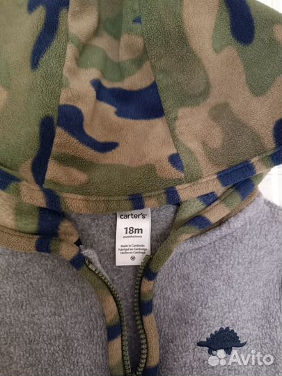 Carter's флисовый комбинезон