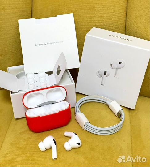 Airpods Pro 2 (Prem+ Airoha Type-C) + чехол