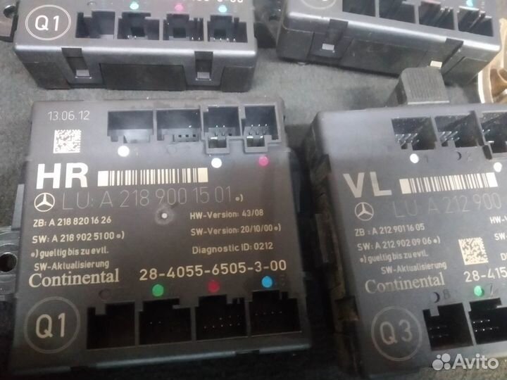 Блок комфорта двери Mercedes W212 E-class 2013 рес