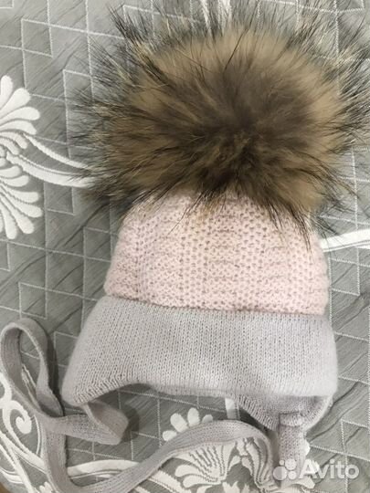Шапка детская для девочки зимняя