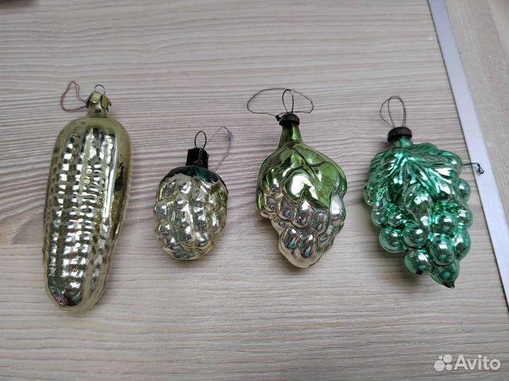 Советские елочные игрушки, коллекция 45 штук