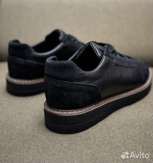 Ботинки armani кожаные