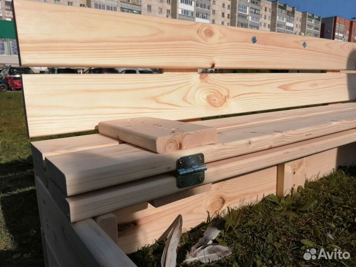 Песочница деревянная 1,2х1,2 метра