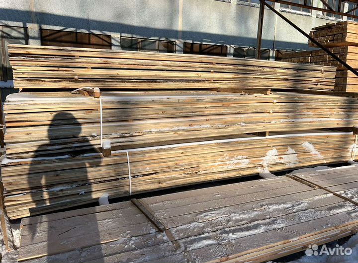 Доска обрезная 25х100х6000мм