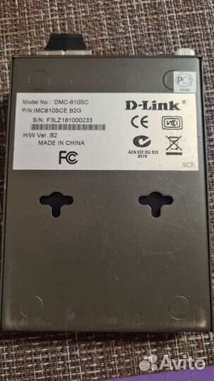 Медиаконвертер D-Link DMC-810SC