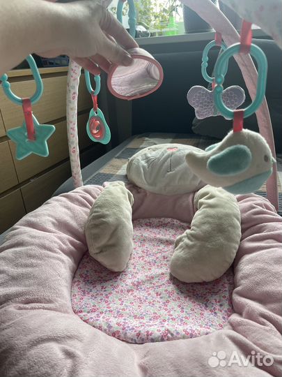 Коврик детский мягкий развивающий плюшевый