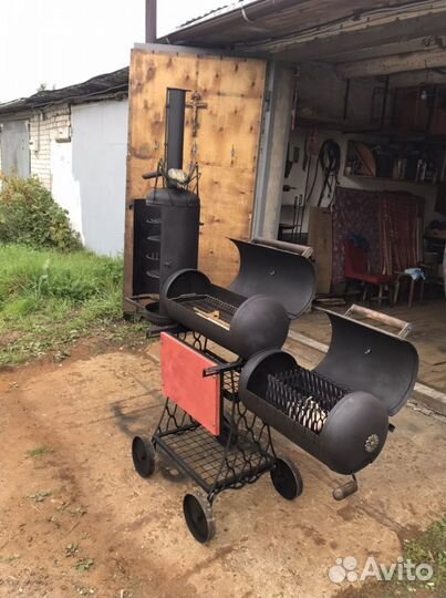 Мангал коптильня гриль