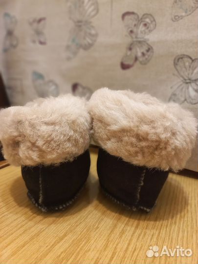Пинетки зимние детские из овчины 17-18 размер