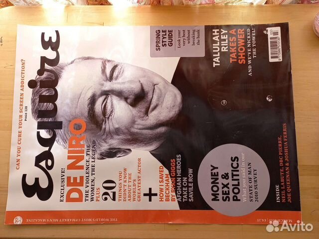 Постер Роберт Де Ниро журнал Esquire