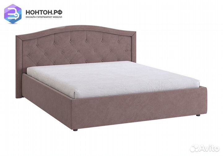 Кровать Верона 2 1.6 м светло-коричневая
