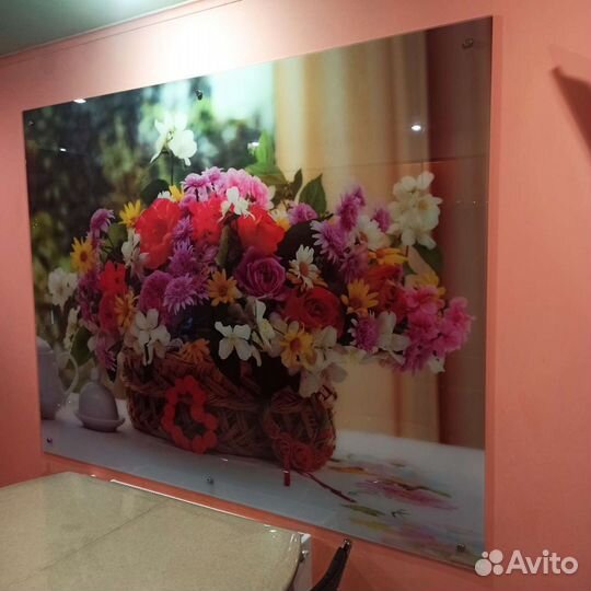 Панно из закалённого стекла на кухню