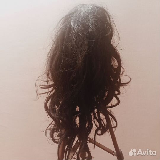 Парик черный длинный