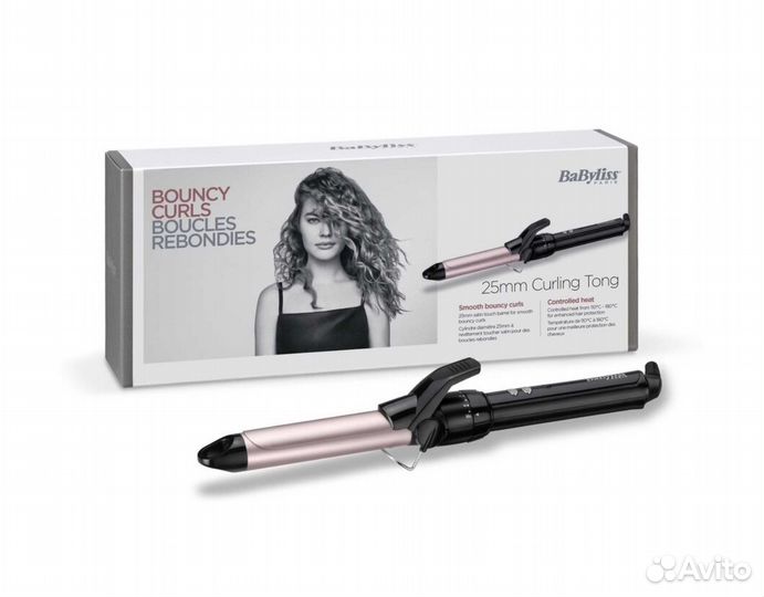 Плойка BaByliss C325E, black/pink