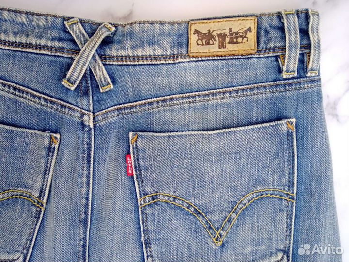 Джинсовая юбка Levis винтаж 48 размер