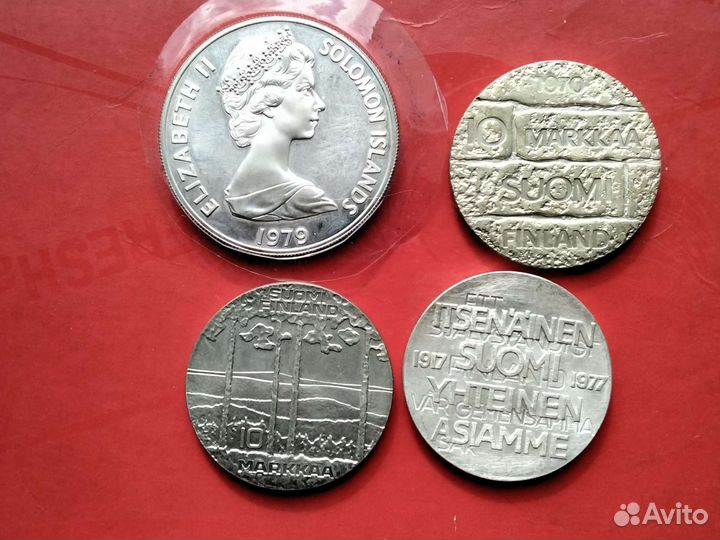 Иностранные монеты серебро