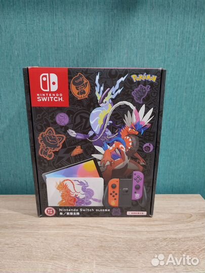 Nintendo Switch oled Pokemon Sсarlet&violet, 64 гб