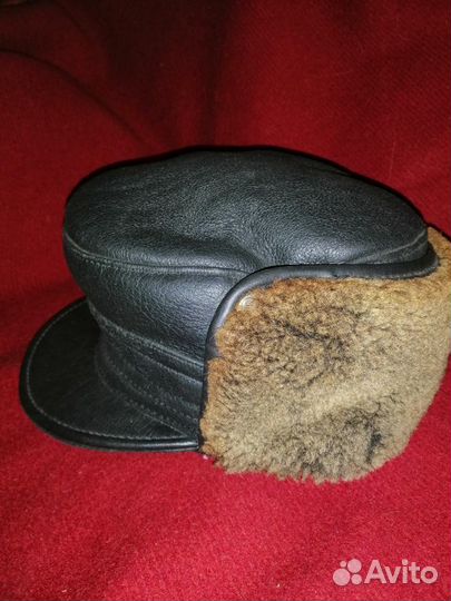 Шапка зимняя натур. мех (овчина) и кожа. р. 58