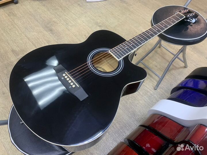Гитара Elitaro акустическая чёрная